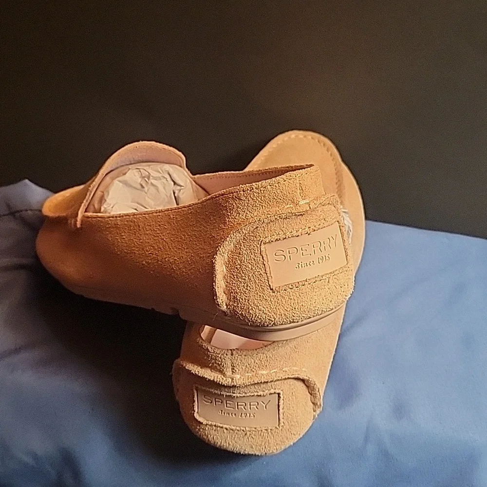 Sperry Pink Suede Loafers - Picture 4 of 7